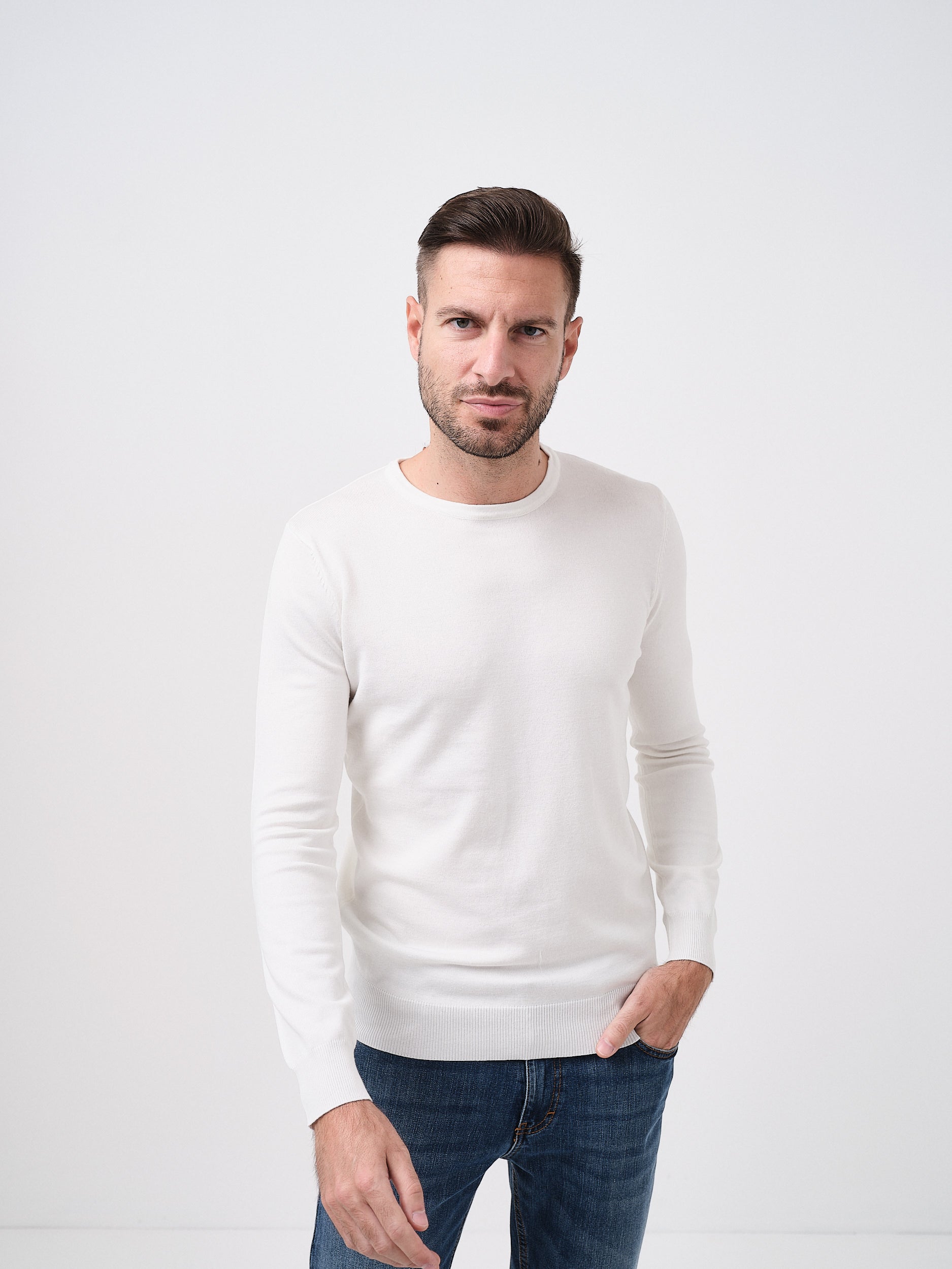 ROGER - PULLOVER  BIANCO