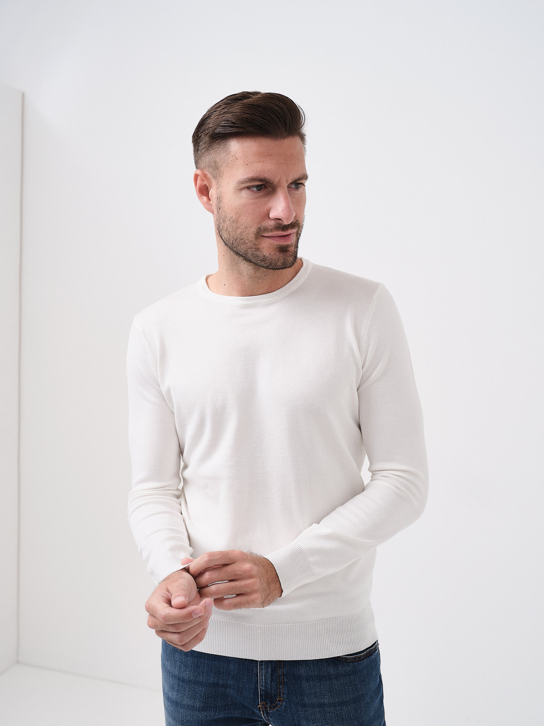 ROGER - PULLOVER  BIANCO