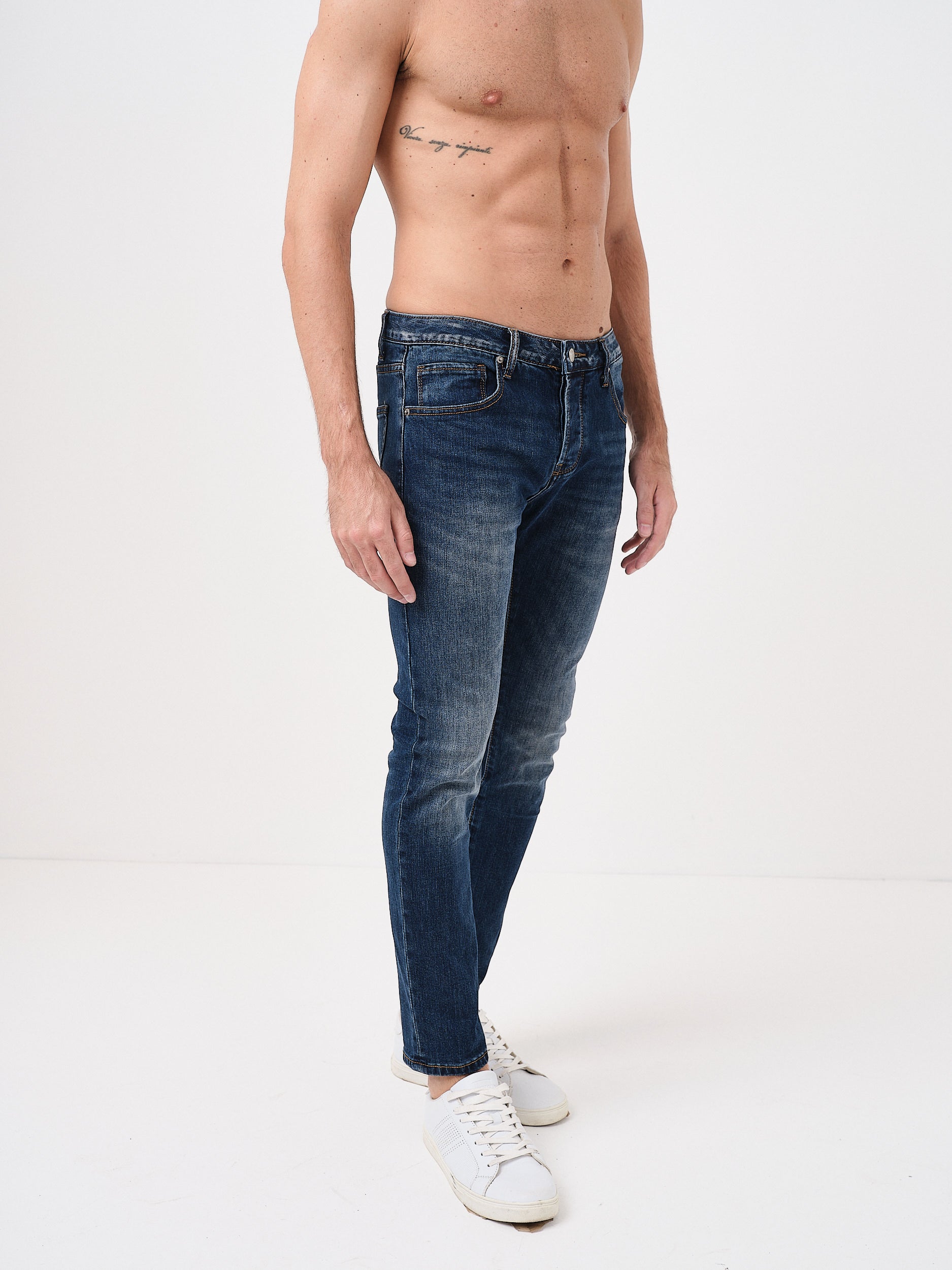 MARVIN - DENIM JEANS - BLU