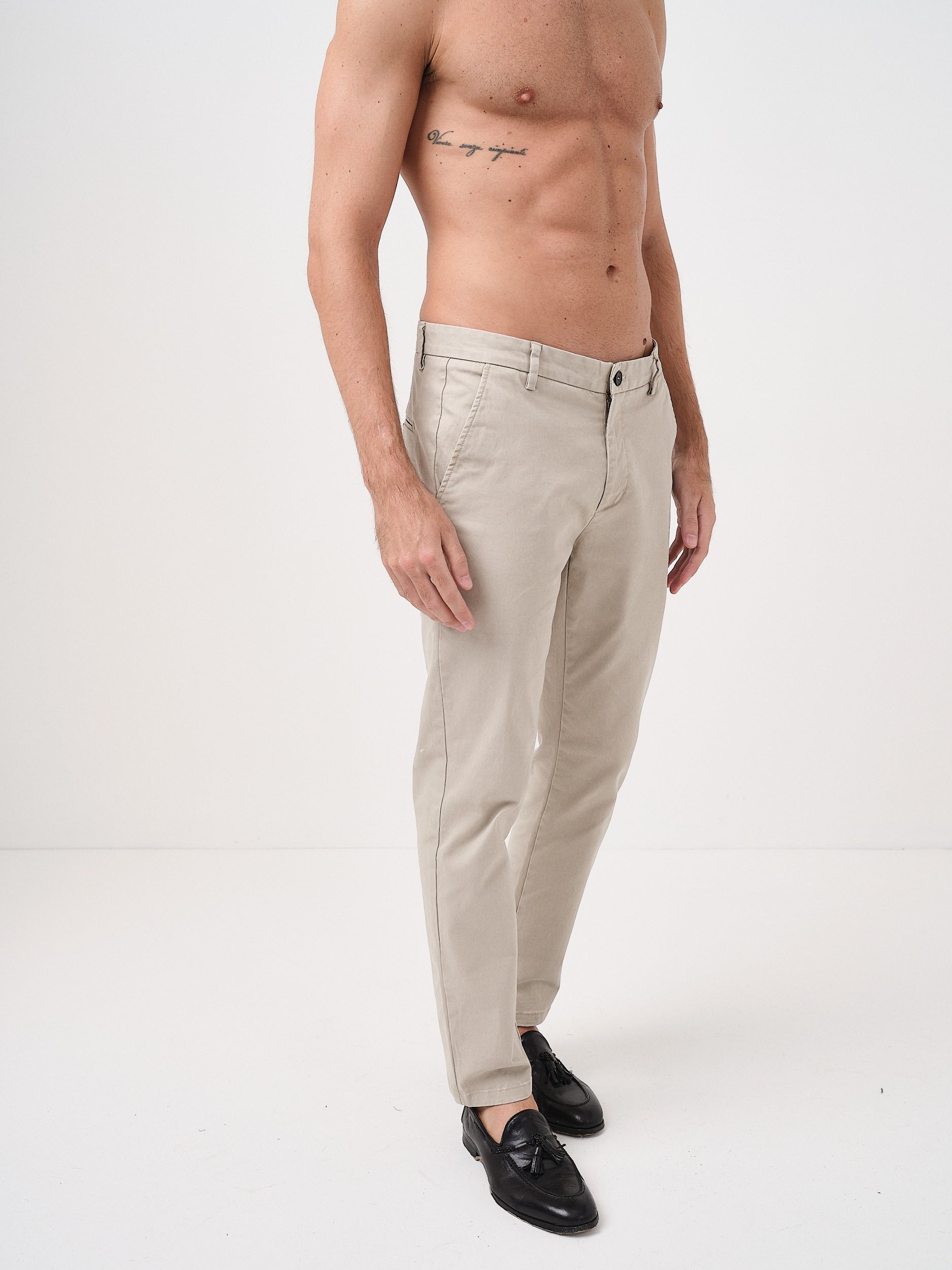 STEVEN - PANTALONE REGULAR - AVORIO