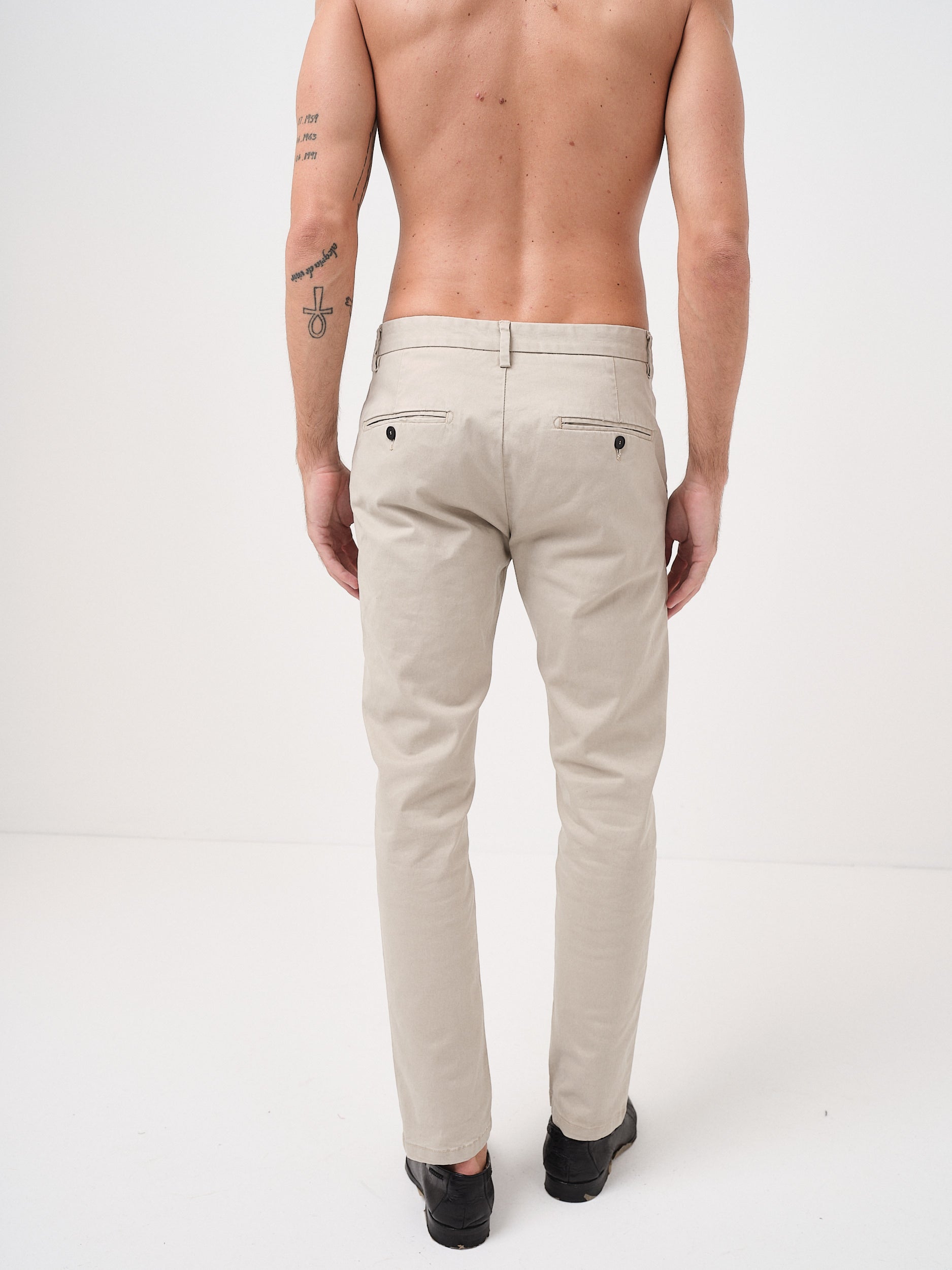 STEVEN - PANTALONE REGULAR - AVORIO