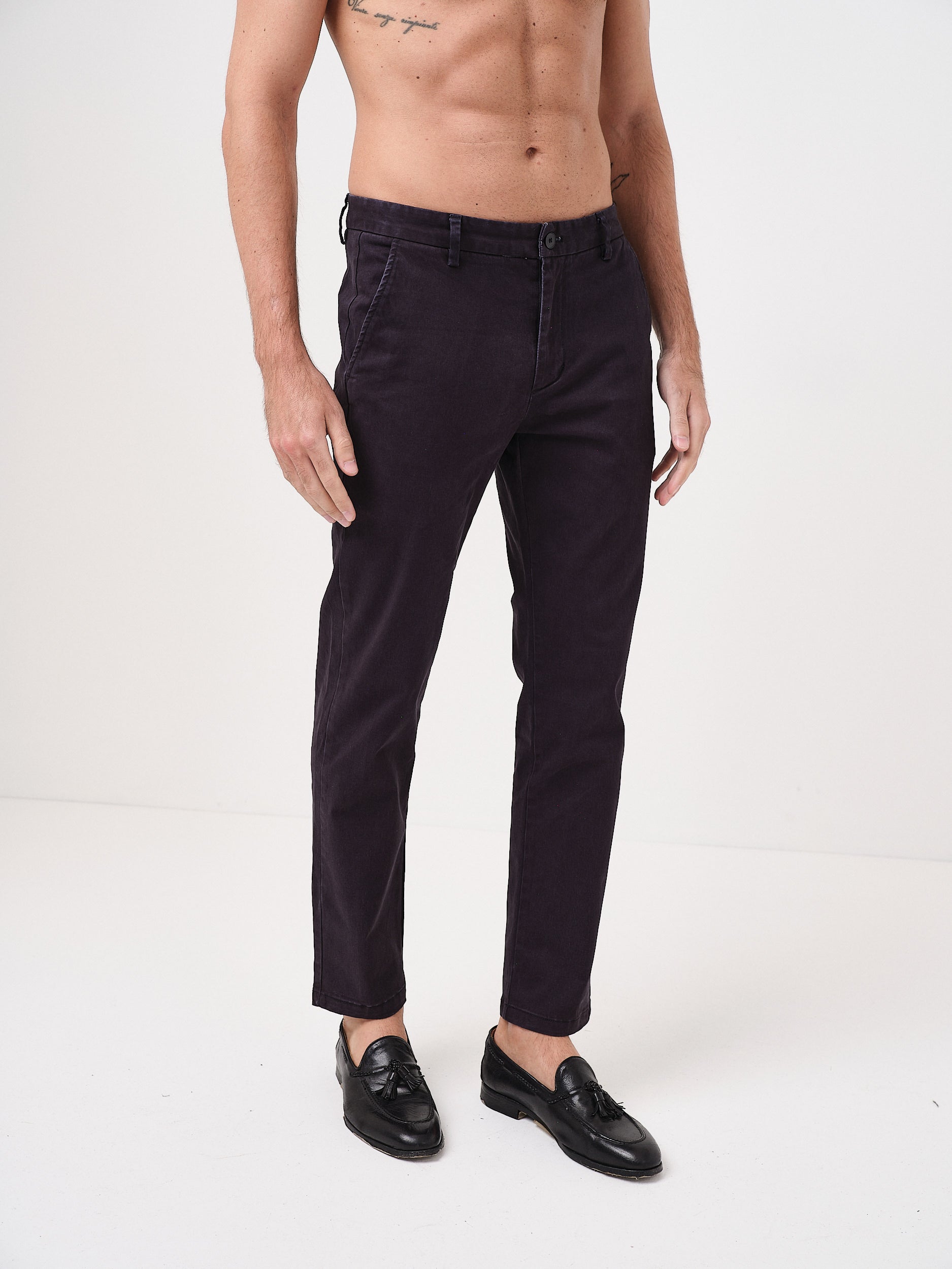 STEVEN - PANTALONE REGULAR - NERO