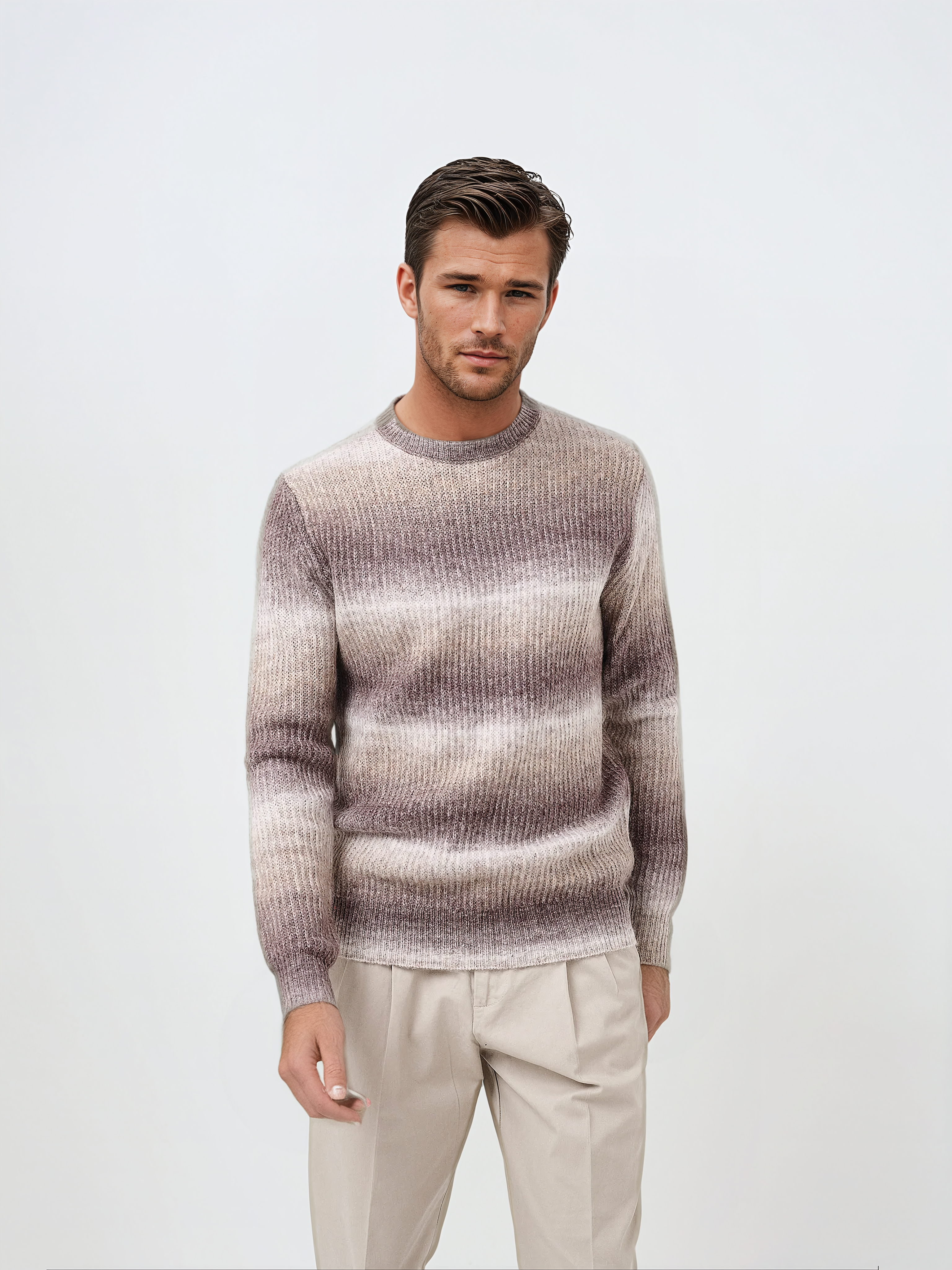 WAVE MAGLIONE GIROCOLLO -  BEIGE