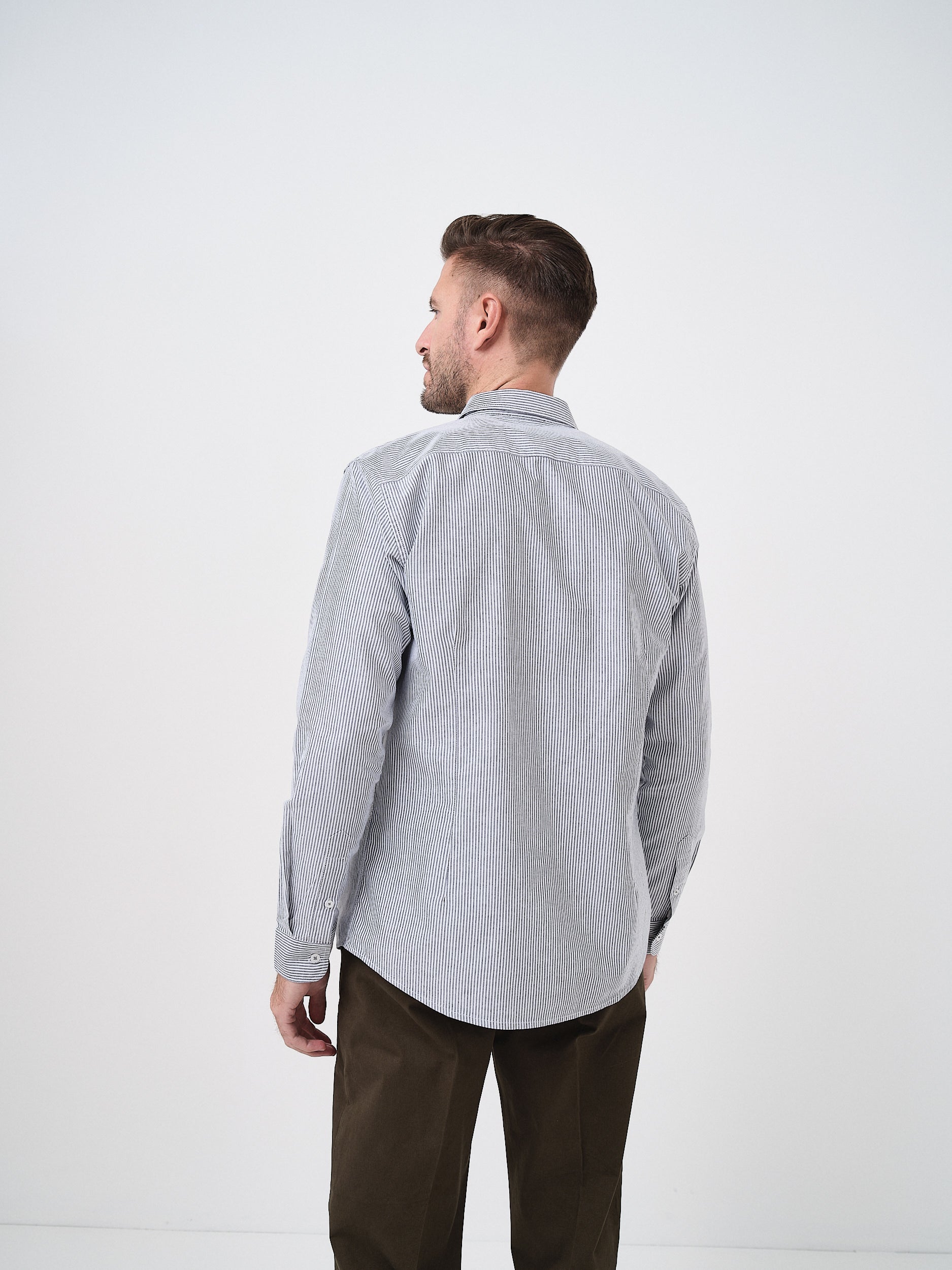 RIVIERA CAMICIA MANICA LUNGA - GRIGIO